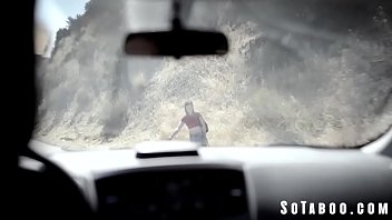 Preview 1 of Anna S Tube - COUPLE PICK UP NAIVE TEEN ON THE ROAD AND r. FUCK HER