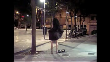 Preview 2 of Lily Starr Spanking - La travesti Maria Lizana se desnuda en la calle