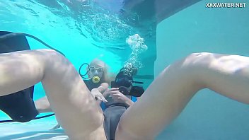 Preview 3 of Asean Talent - Vodichkina and Farkas underwater hot lesbians