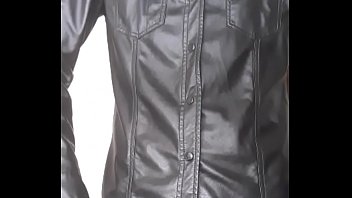 Preview 1 of Cleaning In Train - guy in leather clothes undresses and wanking