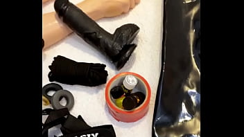 Preview 4 of 16plus Sex - naomy xxl trans shows her new gadgets for slaves who want to be humiliated