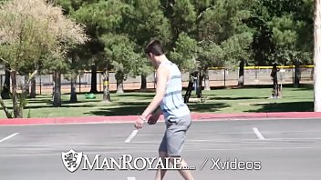 Preview 1 of Xsxxcnm - ManRoyale Roller Skating Hunk Gets Pounded