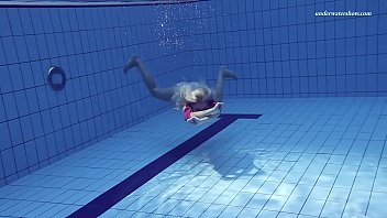 Preview 2 of Asia Vidios Sex - Elena Proklova underwater mermaid in pink dress