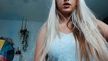 Preview 1 of Girl Left Alone Becky - Cute Curvy College Girl....