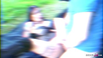 Preview 2 of Fitnes Room Com - Echtes Outdoor User-Treffen von Deutschen Teen Xania Wet - German Teen