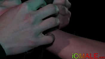 Preview 1 of Youtube Sex Girl Play Boy Porn - Twink released from bondage to bareback for facial