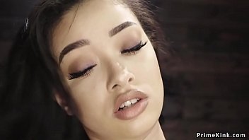 Preview 3 of Dani Dasal Hard - Slim solo ebony machine fucked