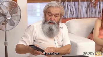 Preview 1 of Please Son Fuck Creampie Me - DADDY4K. Der alte Herr m&ouml_chte unbedingt noch einmal die junge Vagina von Vanessa Shelby ausprobieren