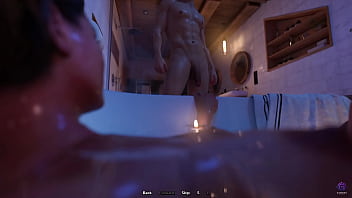Preview 1 of Boy And Grilsex Com - Touching My Horny Stepmom&#039_s Pussy While Bathing Together - 3D Hentai Animated Porn - Life in Santa County