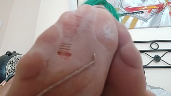 Preview 3 of Bebe Hom - Does it excite you if I touch your penis with my feet?