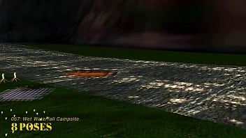 Preview 1 of Trin Fukig - Imvu Black Market Room 067 Wet Waterfall Camp Site