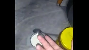 Preview 3 of Black Babe Sucking Big - Novinha bonita,  branquinha mexendo o rabet&atilde_o dan&ccedil_ando pelada no quarto se esfregando na banana,  mexendo um toddy maravilhoso e gostoso esfregando a colher dentro do buraco do copo ap&oacute_s a bela siririca nervosa em hd e gostoso