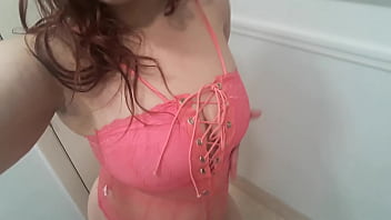 Preview 1 of Leya Falcon Hd Sax Xxx - Ginger paris wearing neon lingerie &amp_ masturbating