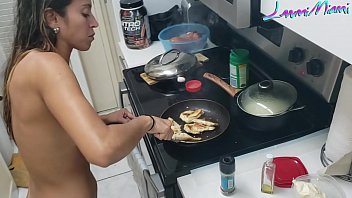 Preview 1 of Notty Anerika - Husband Fuck His Wife While Cooking