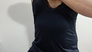 Preview 3 of Ass Voodoo - Cdzinha Camisola e calcinha preta