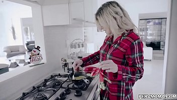 Preview 3 of Ts Mtf - Cory Chase gives her stepson an early Christmas present by sucking his thick cock