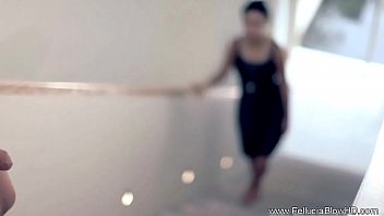 Preview 1 of Zoey Holloway Lily Carter - Holiday Blowjob Turns Real A Fantasy