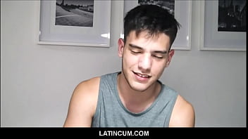 Preview 1 of Animal And Girl Xnx24 - Straight Amateur Young Latino Boy Paid Cash For Gay Orgy