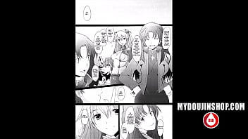 Preview 2 of Frogtied Mal - MyDoujinShop - Asuka Takes off Her Tight Bodysuit And Begins Sucking off Shinji Ikari Hentai Comic