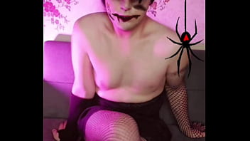 Preview 3 of Familly Stroke Sis - Femboy Glam: Embracing My Feminine Side in Fishnets &amp_ a Mini Skirt