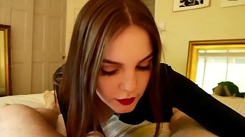 Preview 1 of Sunnyleone Sez Videos - Blowjob perfect goth