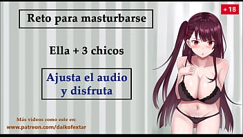 Preview 2 of Handaome Mom - Reto para masturbarse. Ella   3 chicos. Rol-JOI voz espa&ntilde_ola.