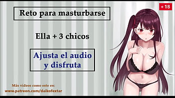 Preview 3 of Handaome Mom - Reto para masturbarse. Ella   3 chicos. Rol-JOI voz espa&ntilde_ola.