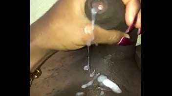 Preview 3 of Pranka Chopda Xxx Hot - naomy xxl shemale masturbates her nice big black cock