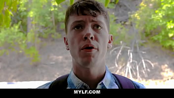 Preview 1 of Abused Upskirt - Hot Busty Brunette Milf Seduces Teen- Melissa Lynn
