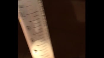 Preview 2 of Xxx Videow Call - ADelta Cum collection in Syringe with Urethra plug