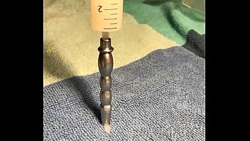 Preview 1 of Xxx Videow Call - ADelta Cum collection in Syringe with Urethra plug