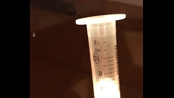 Preview 4 of Xxx Videow Call - ADelta Cum collection in Syringe with Urethra plug