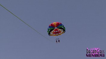 Preview 4 of Tijuana Bc - Home Video Naked Parasailing With Three Wild Spring Breakers