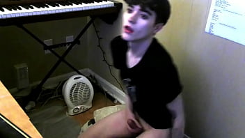 Preview 2 of Ass To All - 19 y/o sub boy cumming for group of webcam strangers