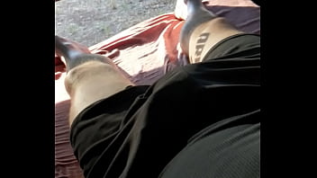 Preview 1 of Force And Cry Las5 - SciFiCowboy slow stroking at a public campground in back of pickup truck