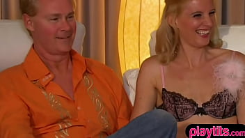 Preview 1 of Sweaty Stepsis - This cute amateur couple need some fresh experience