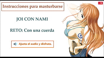 Preview 1 of Bruno Oldje - JOI Espa&ntilde_ol hentai,  Nami One Piece,  Instrucciones para masturbarse.