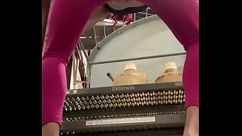 Preview 3 of Czech Balcony - Jackie Valentine being a dumb stupid slut at work.