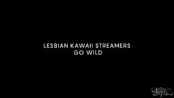 Preview 4 of Tamil Sex Cenima - Lesbian Kawaii Streamers Go Wild / TransAngels
