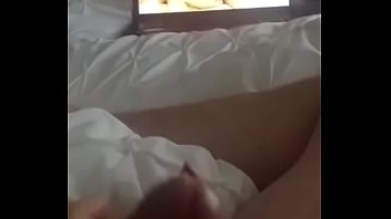 Preview 1 of Cute Masterbe - playing watching porn as she wanks my cock
