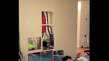 Preview 3 of Kim Soja Angels Camp - Sarah BJ Stretching In Workout Outfit