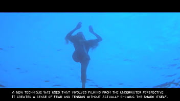 Preview 2 of Jangle Zex - Jaws: Sexy Nude Blonde Skinny Dipping Girl GIF