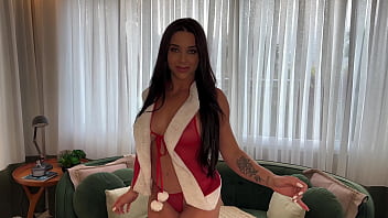 Preview 1 of Hot Xnxxxxxx - Anal Christmas With Santas Wife!Luiza Marcato And FilouFitt