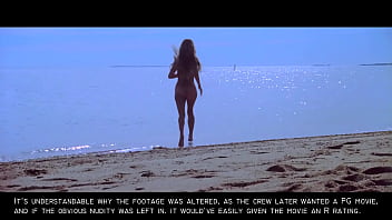 Preview 2 of Family Sex Rocks - Jaws: Sexy Nude Blonde Skinny Dipping Girl GIF