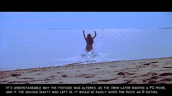 Preview 3 of Family Sex Rocks - Jaws: Sexy Nude Blonde Skinny Dipping Girl GIF