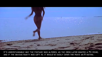 Preview 1 of Family Sex Rocks - Jaws: Sexy Nude Blonde Skinny Dipping Girl GIF