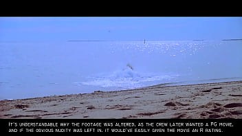 Preview 2 of Lviv Boobs - Jaws: Sexy Nude Blonde Skinny Dipping Girl GIF