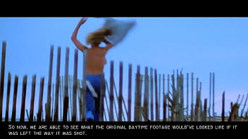 Preview 1 of Lviv Boobs - Jaws: Sexy Nude Blonde Skinny Dipping Girl GIF