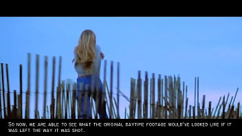 Preview 1 of Linga Mota - Jaws: Sexy Nude Blonde Skinny Dipping Girl GIF