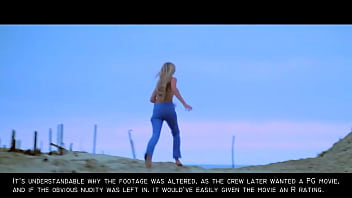 Preview 4 of Linga Mota - Jaws: Sexy Nude Blonde Skinny Dipping Girl GIF